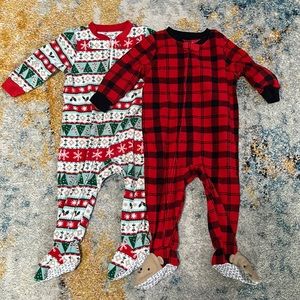 Warm Christmas/Winter onesie pajamas, Carters 12month